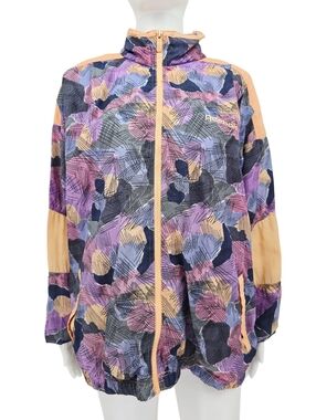 Y2K Vintage Men's Reebok Windbreaker Hooded Jacket M